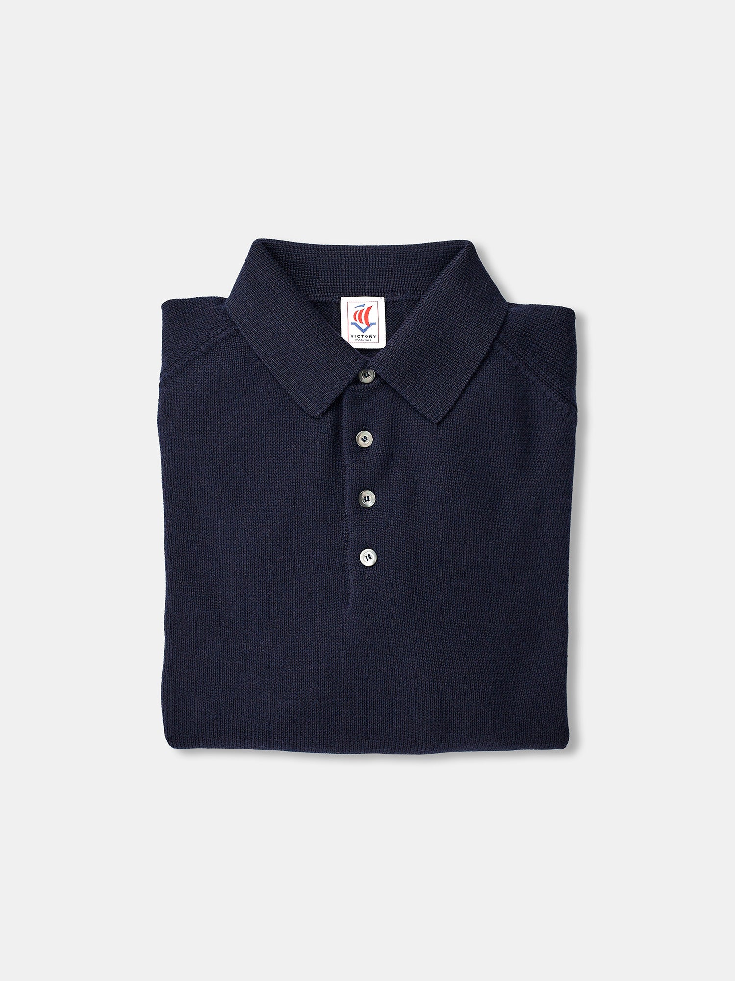 Victory Essentials VE Polo Knit Knit Dark Blue
