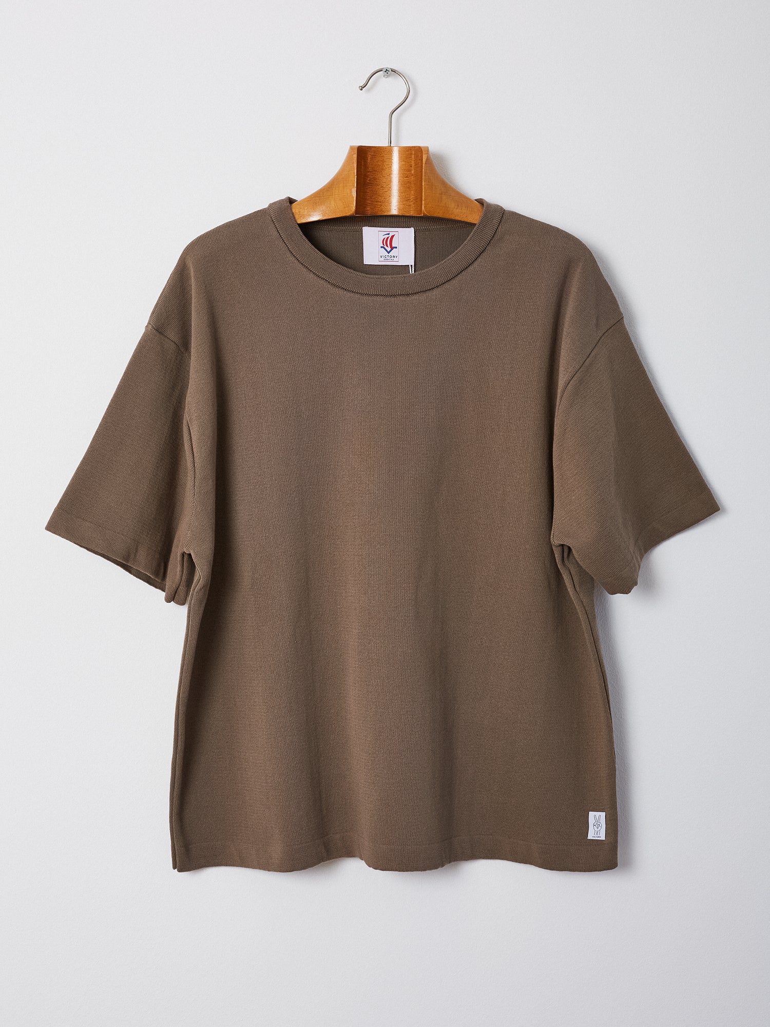 Victory Essentials VE Boxie SS Knit Knit Stone