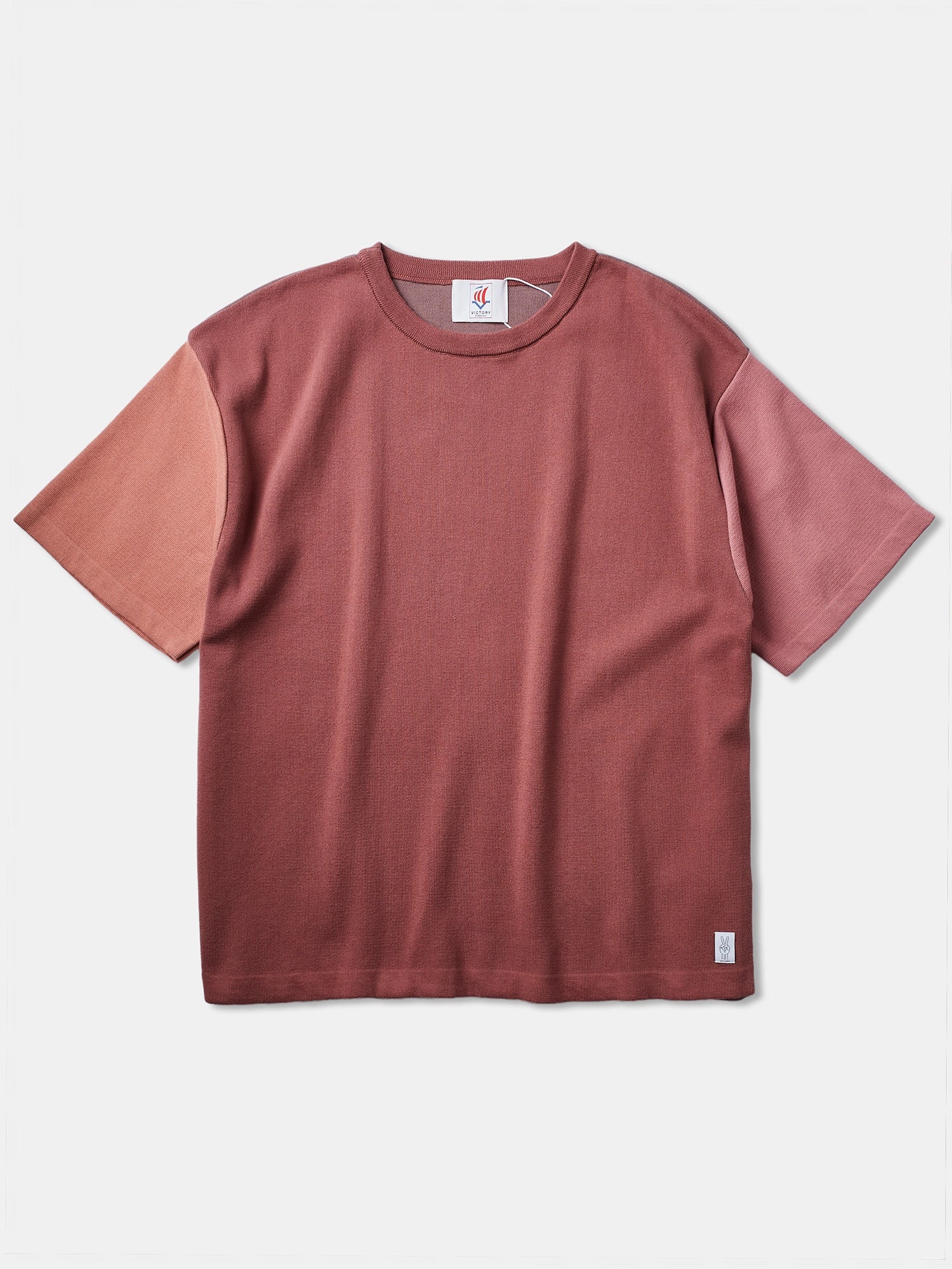 Victory Essentials VE Boxie SS Knit DS Knit Dirty Rose