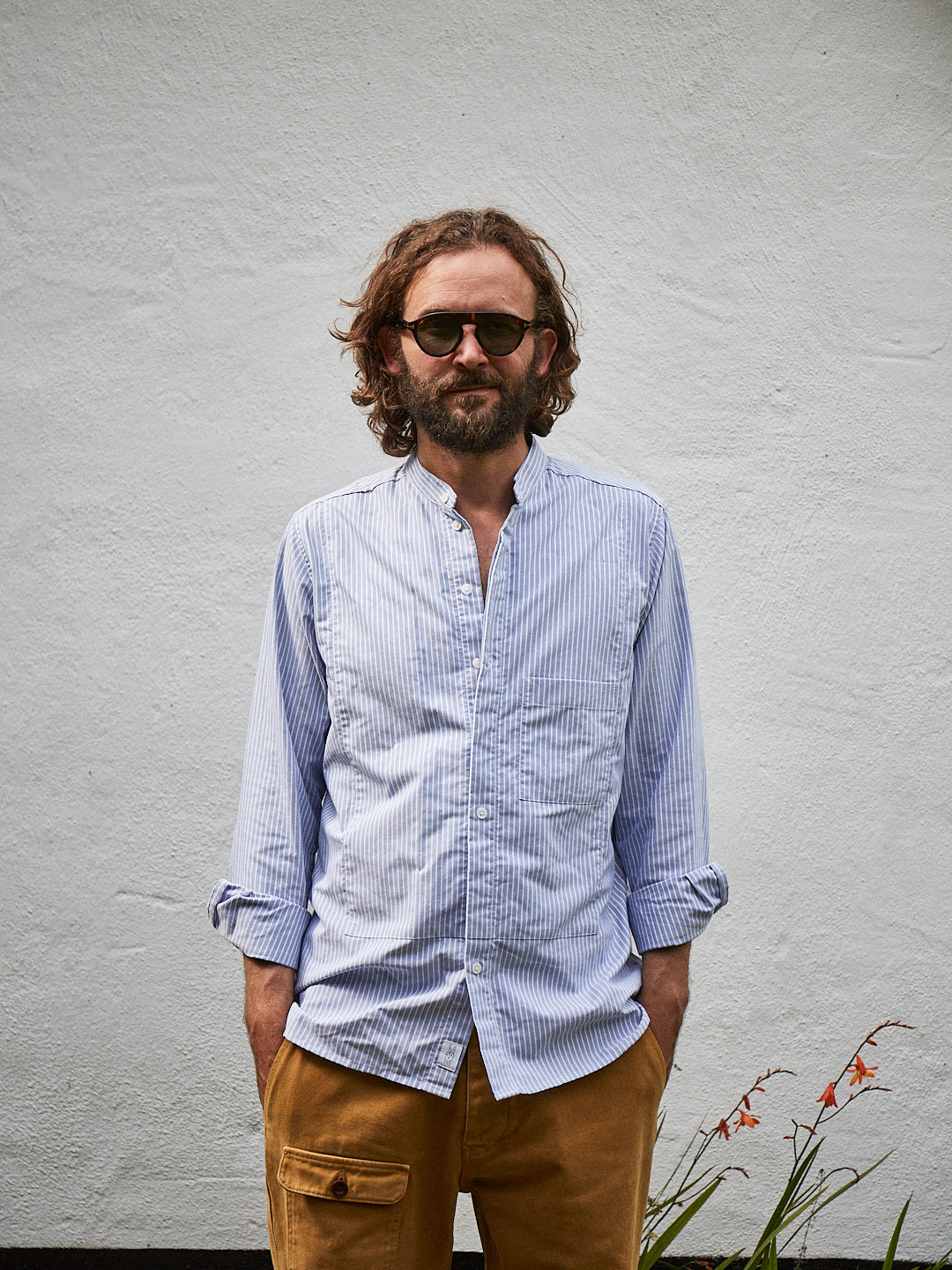 Victory Essentials VE CHARLOT SHIRT DS Shirts L/S Blue Stripe