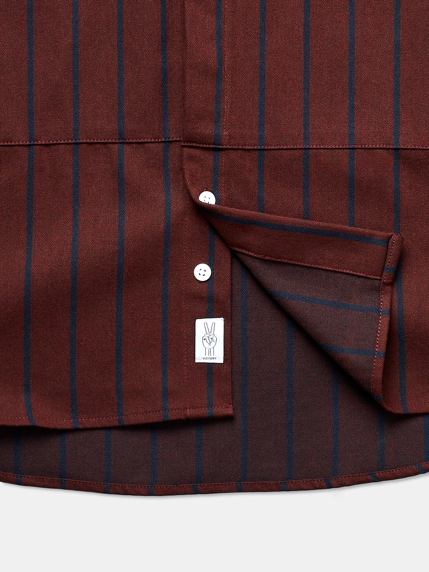 Victory Essentials VE CHARLOT SHIRT DS Shirts L/S Bordeaux Stripe