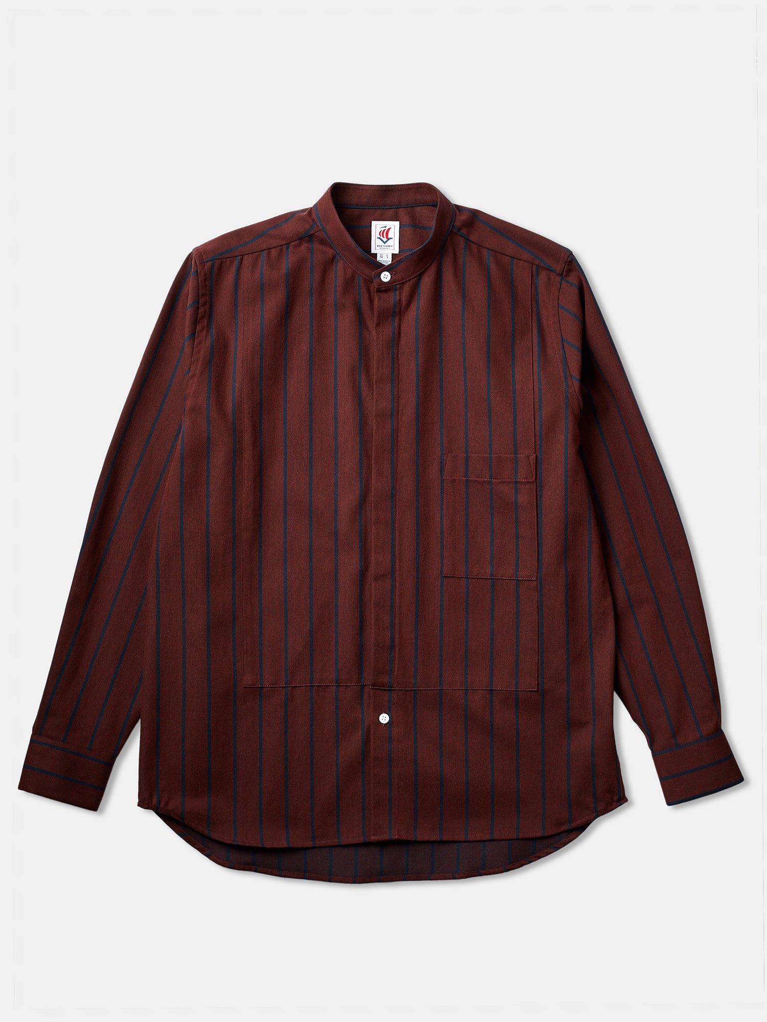 Victory Essentials VE CHARLOT SHIRT DS Shirts L/S Bordeaux Stripe