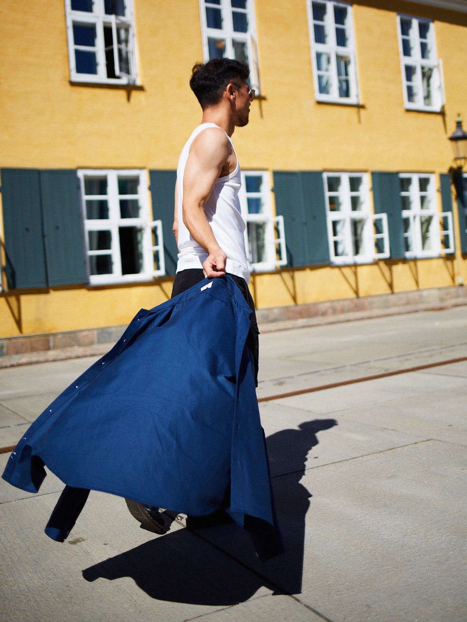 Victory Essentials VE CLEAN SHIRT DS Shirts L/S Dark Navy