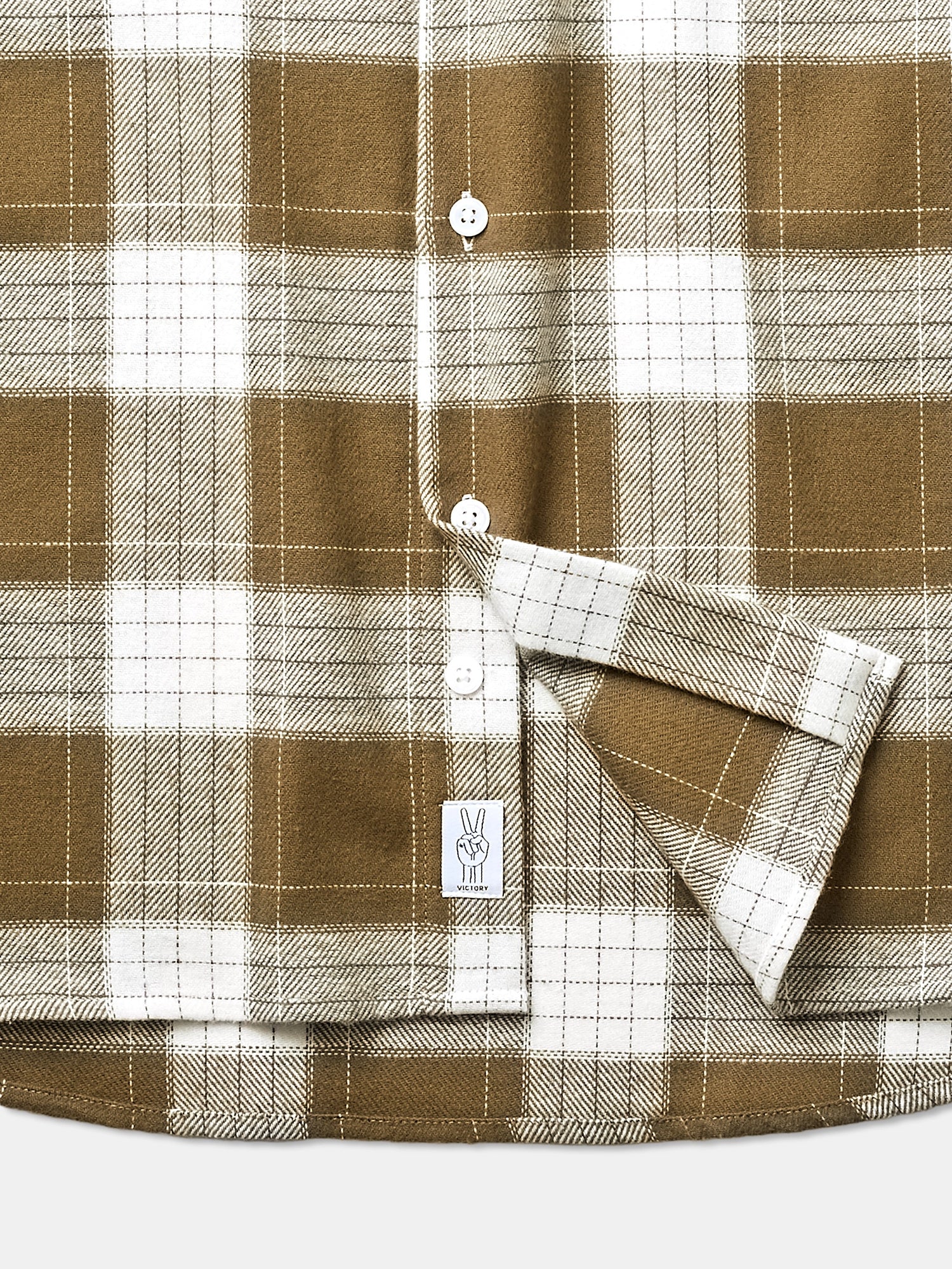 Victory Essentials VE CLEAN SHIRT DS Shirts L/S Khaki Check