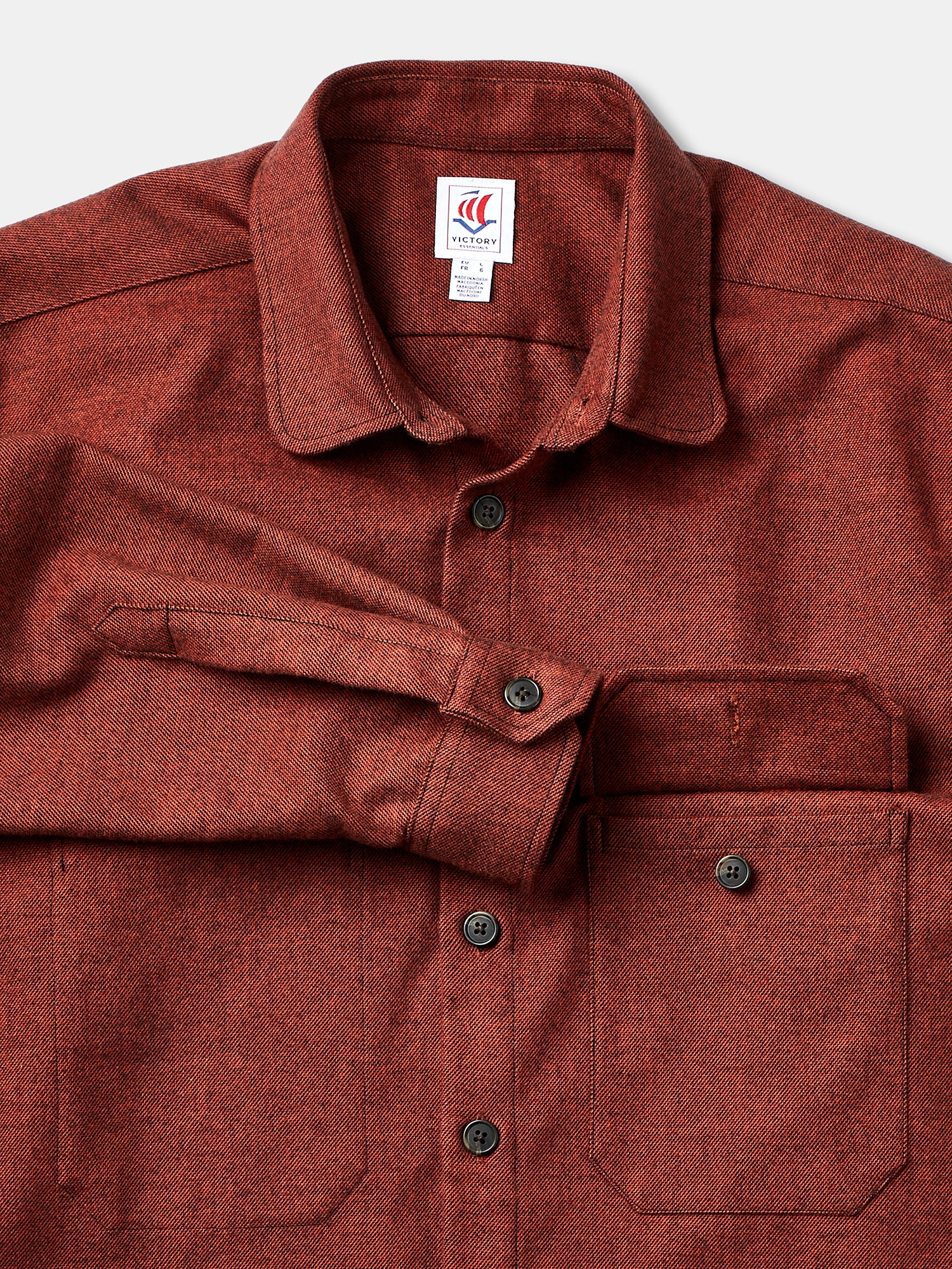 Victory Essentials VE Chuck Overshirt Shirts L/S Rust