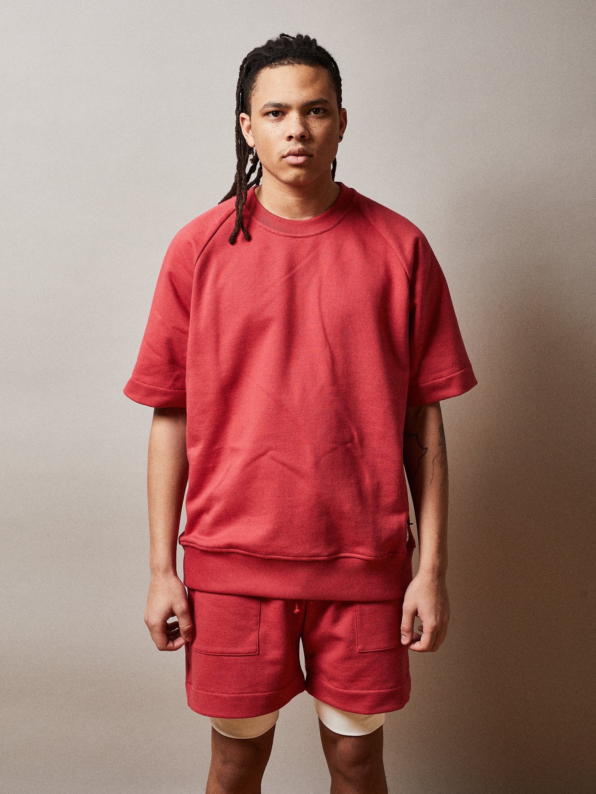 Victory Essentials VE Tripp SS Crew 400 Sweatshirts Vintage Red