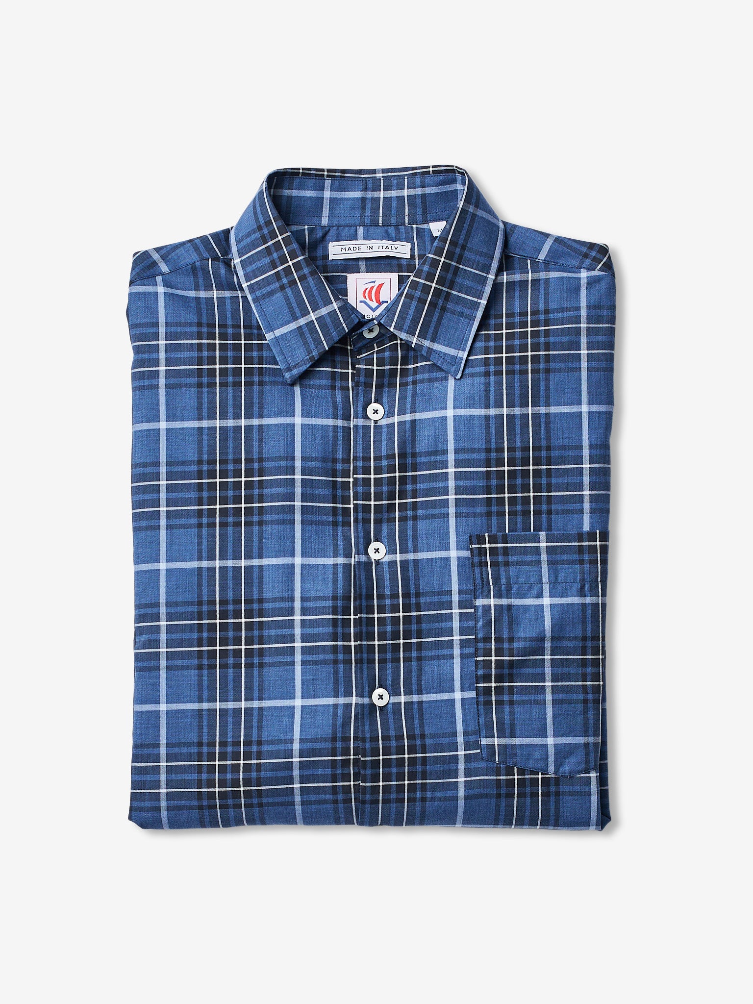 Victory Essentials Clean Shirt IT Shirts L/S Blue Check