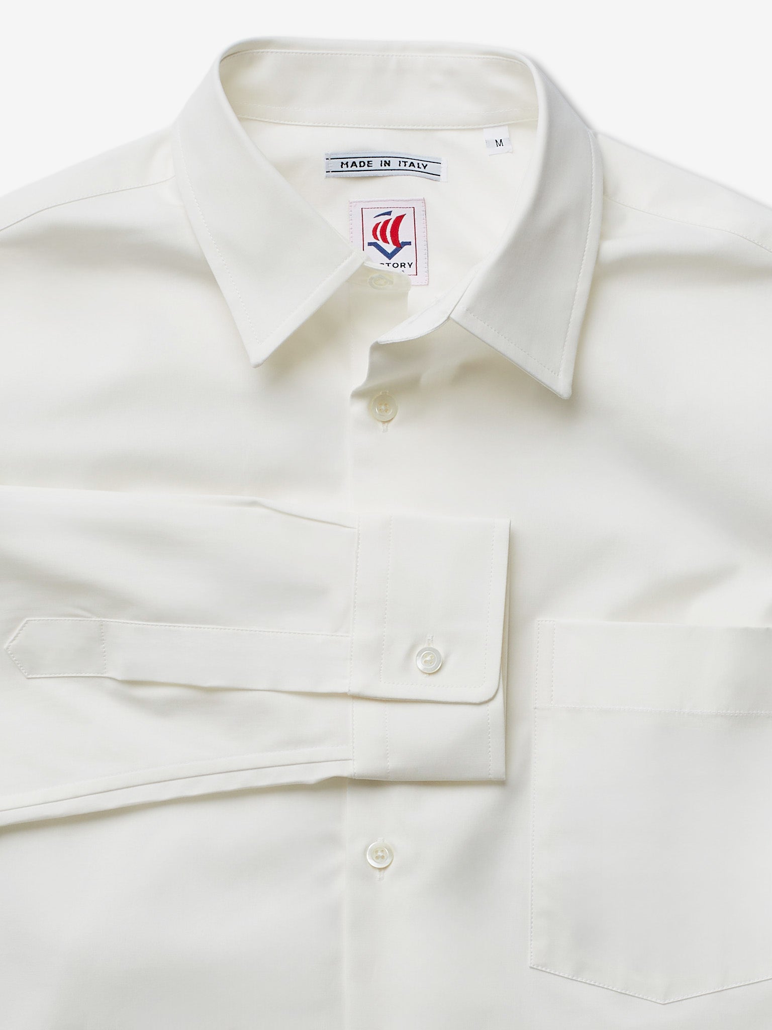 Victory Essentials Clean Shirt IT Shirts L/S Off White