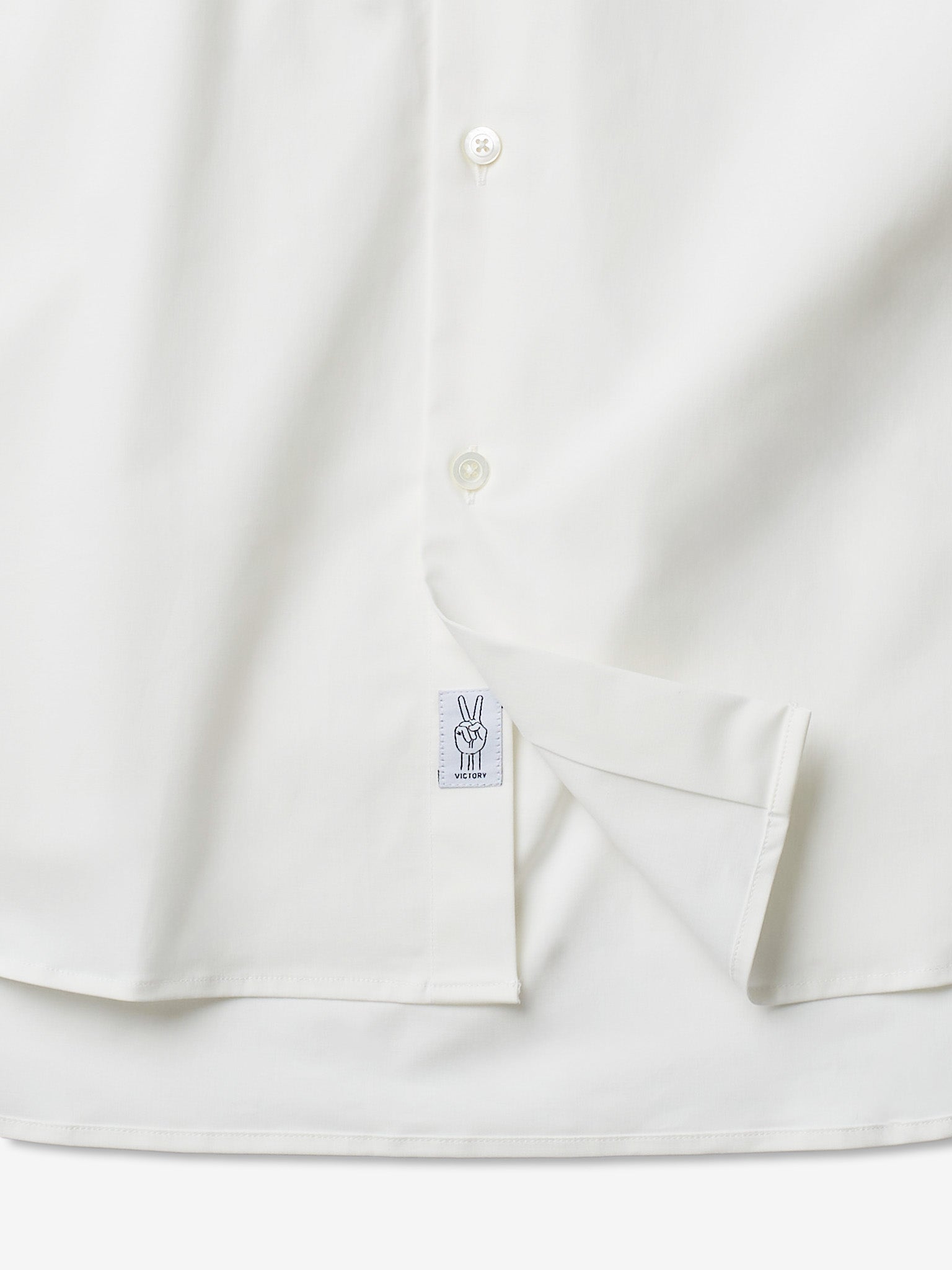 Victory Essentials Clean Shirt IT Shirts L/S Off White