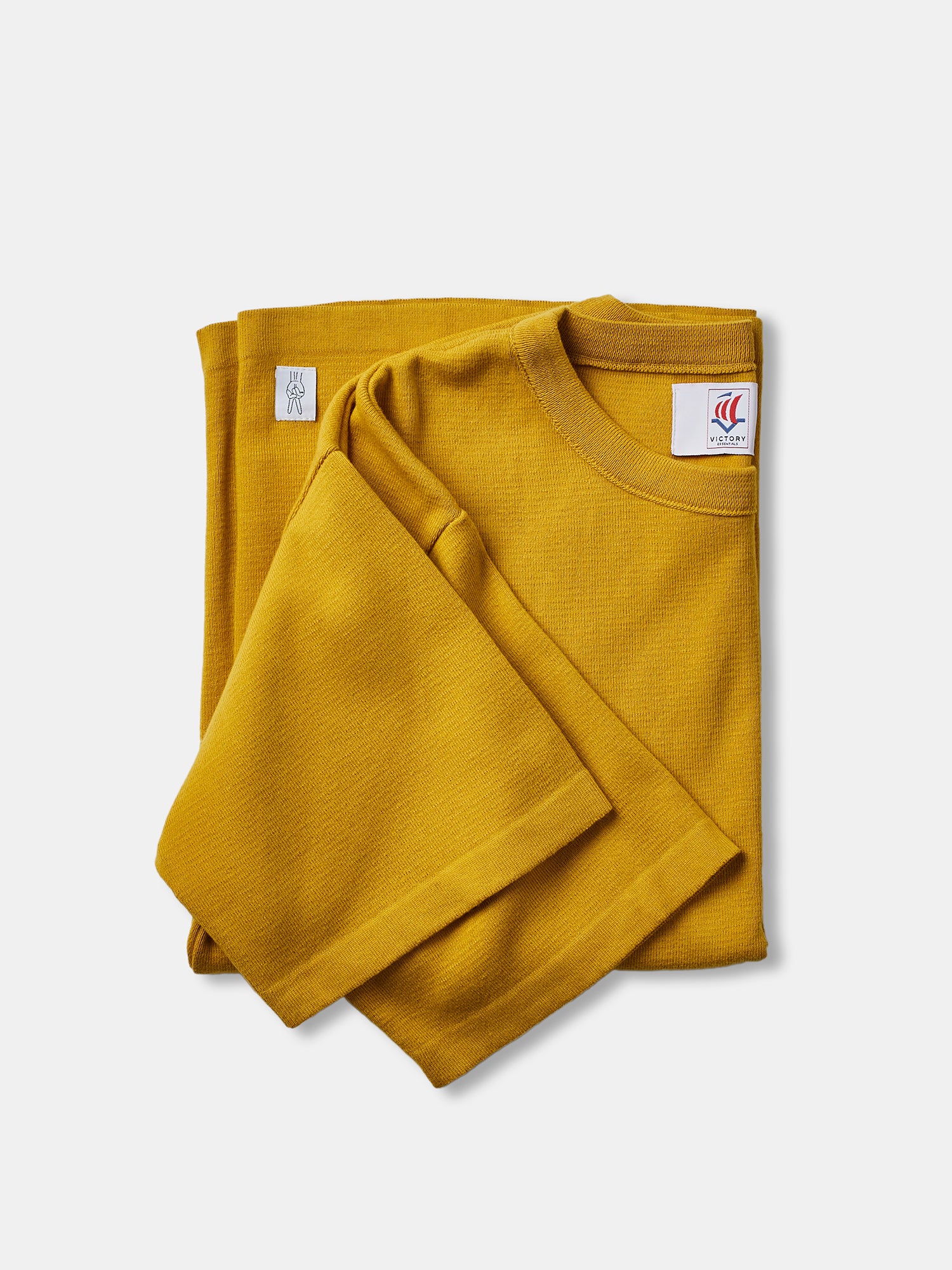 Victory Essentials VE Boxie SS Knit Knit Ochre