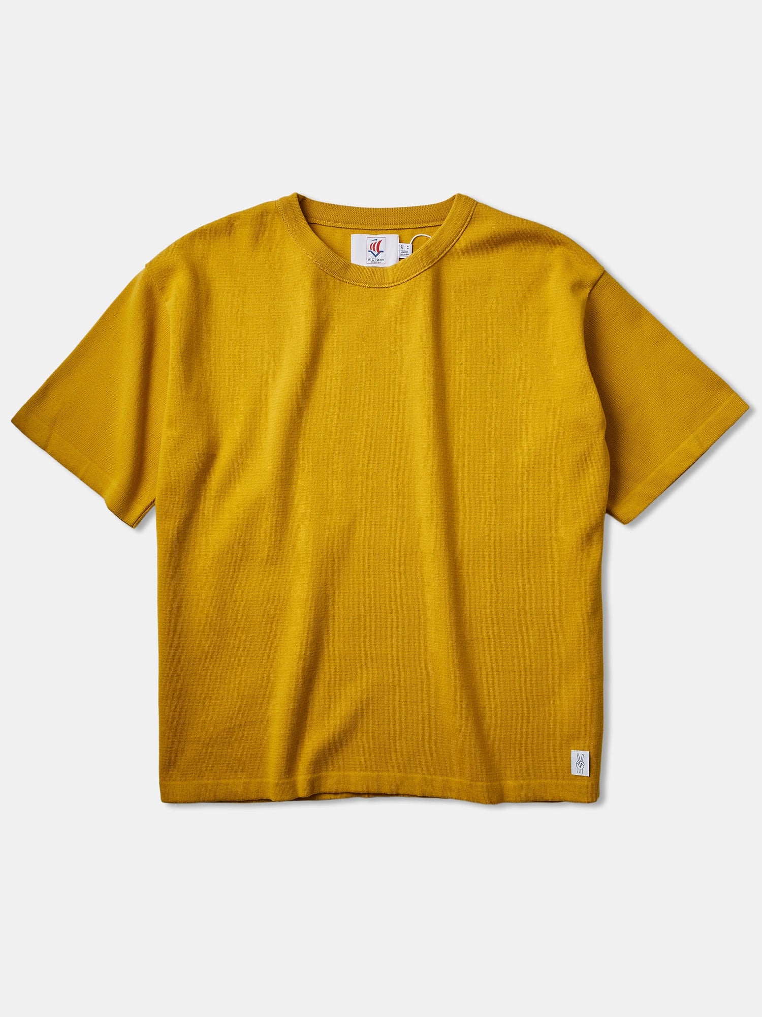 Victory Essentials VE Boxie SS Knit Knit Ochre