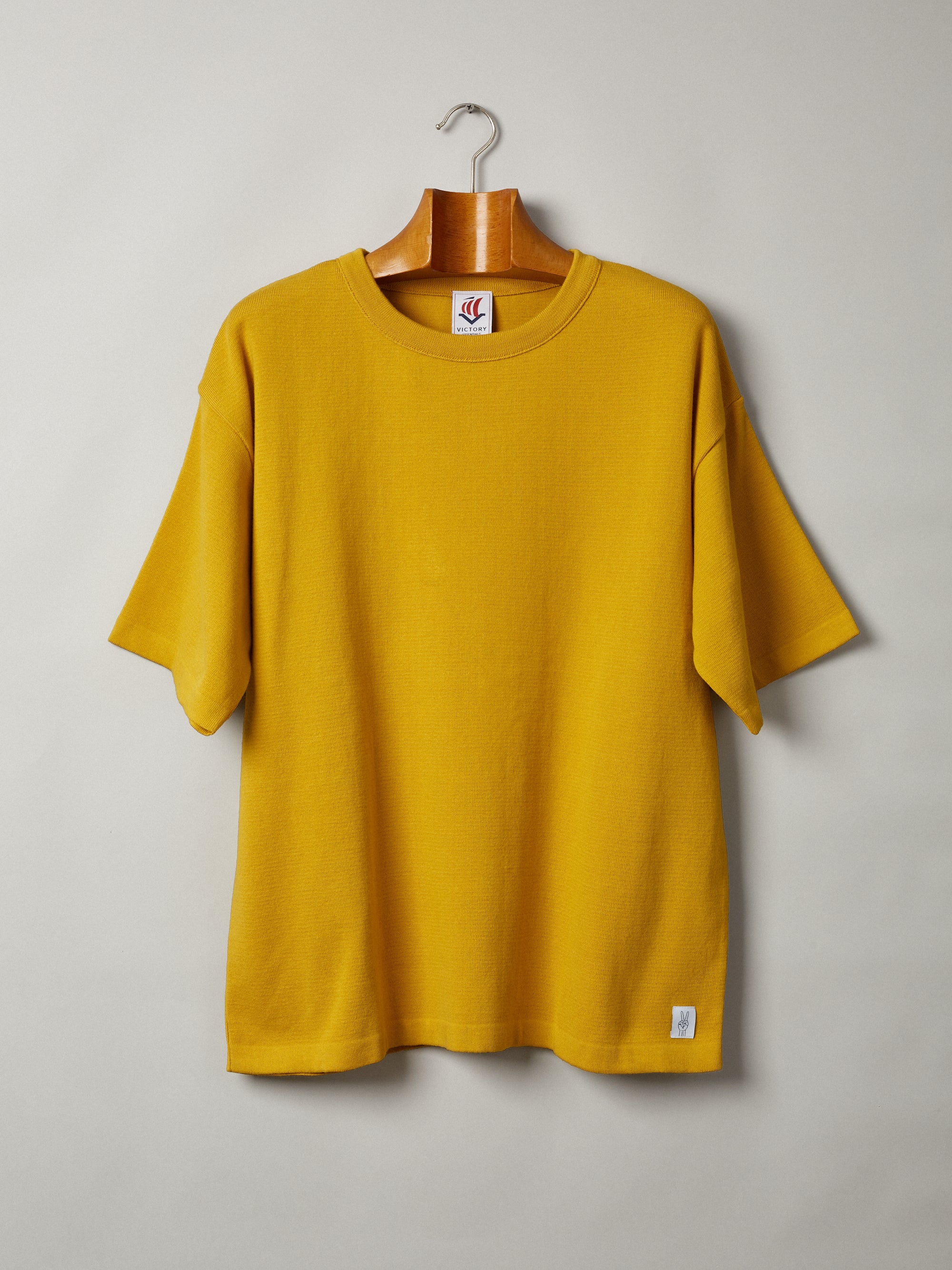 Victory Essentials VE Boxie SS Knit Knit Ochre