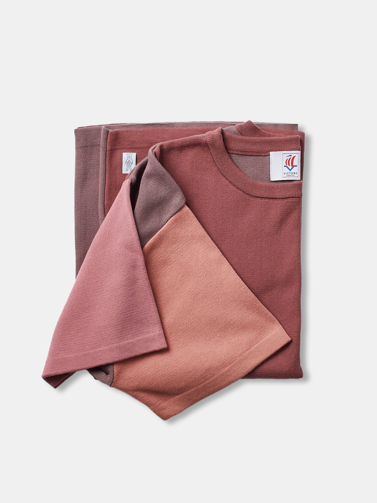 Victory Essentials VE Boxie SS Knit DS Knit Dirty Rose