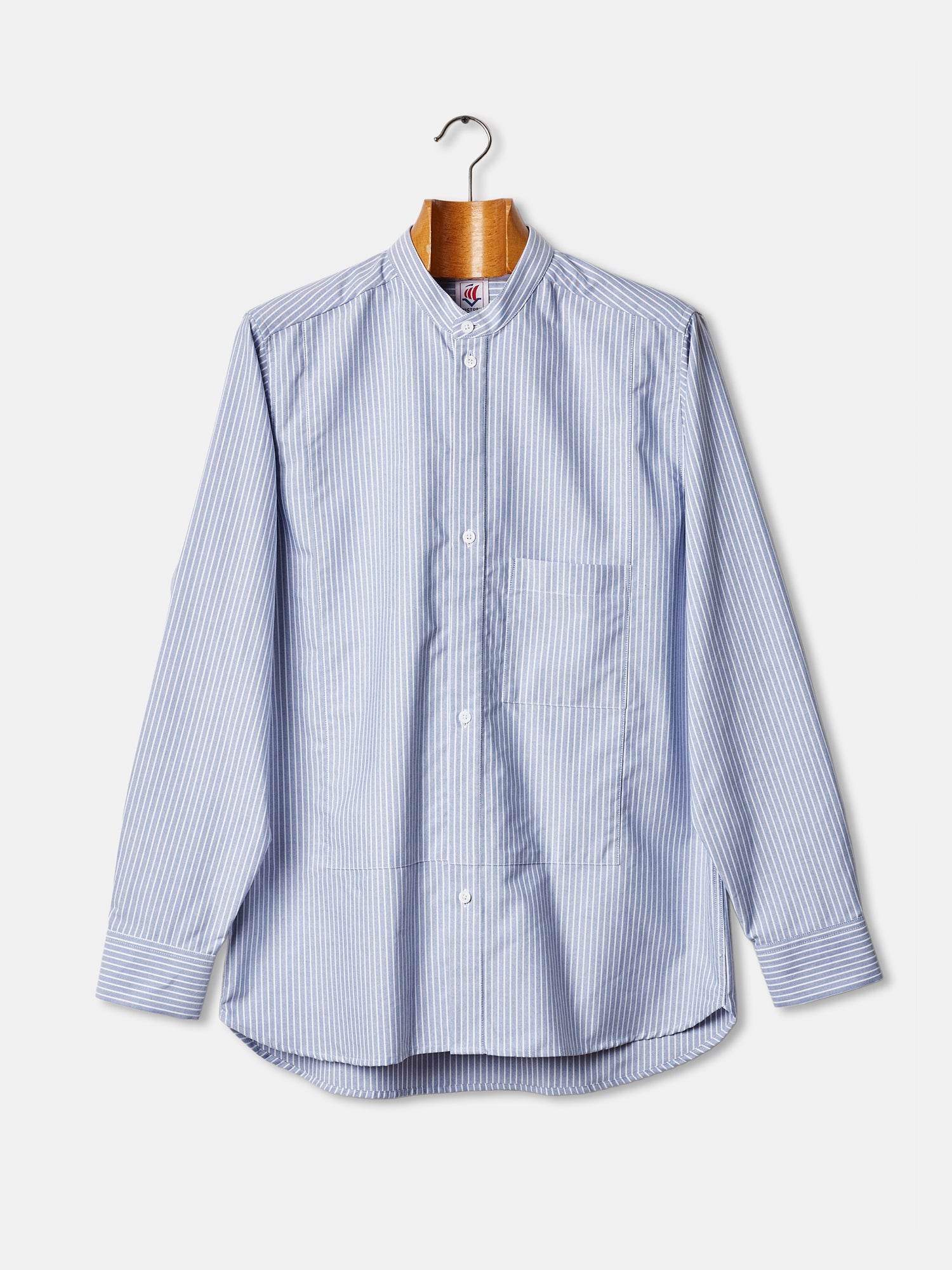 Victory Essentials VE CHARLOT SHIRT DS Shirts L/S Blue Stripe