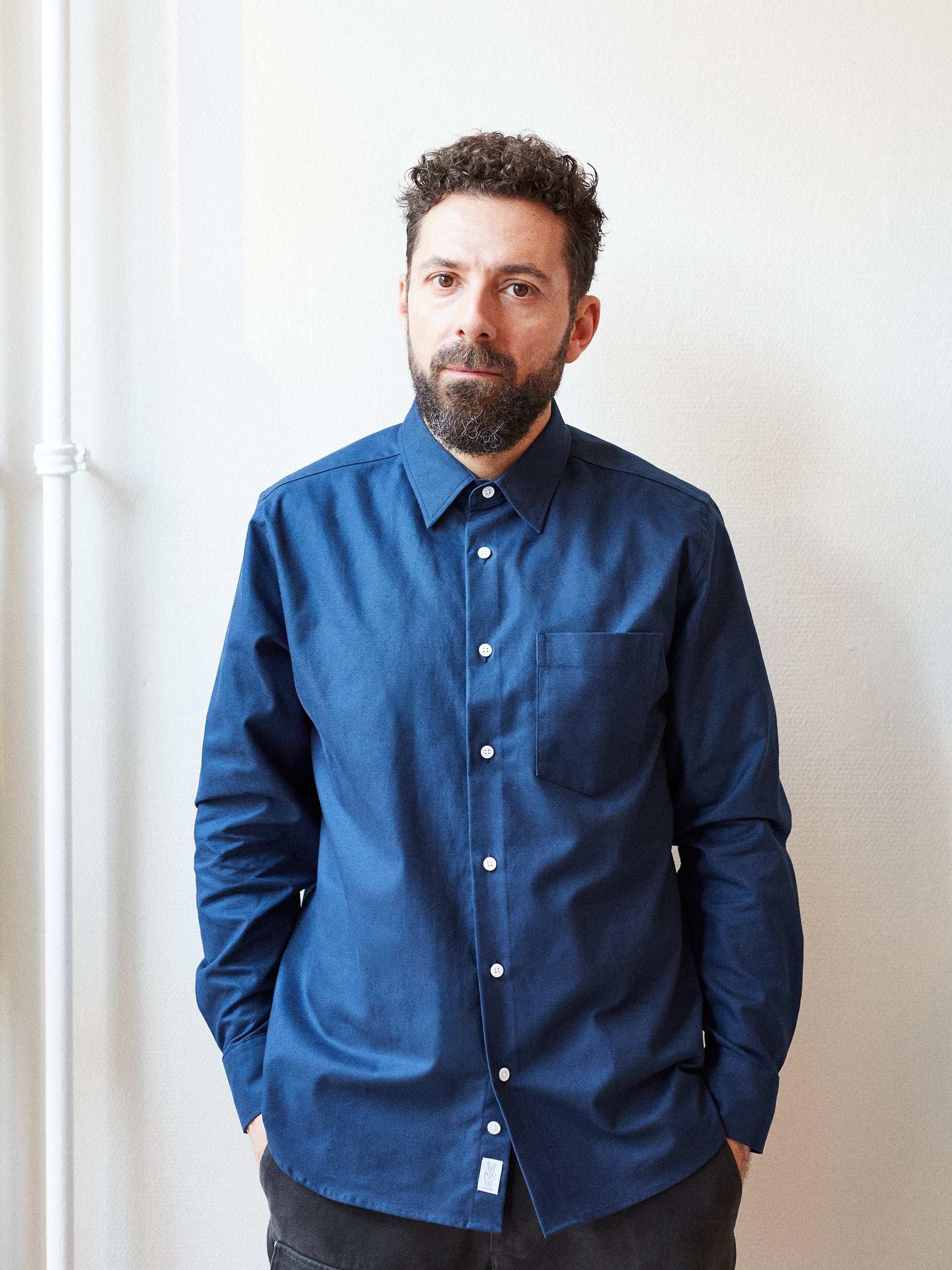 Victory Essentials VE CLEAN SHIRT DS Shirts L/S Dark Navy