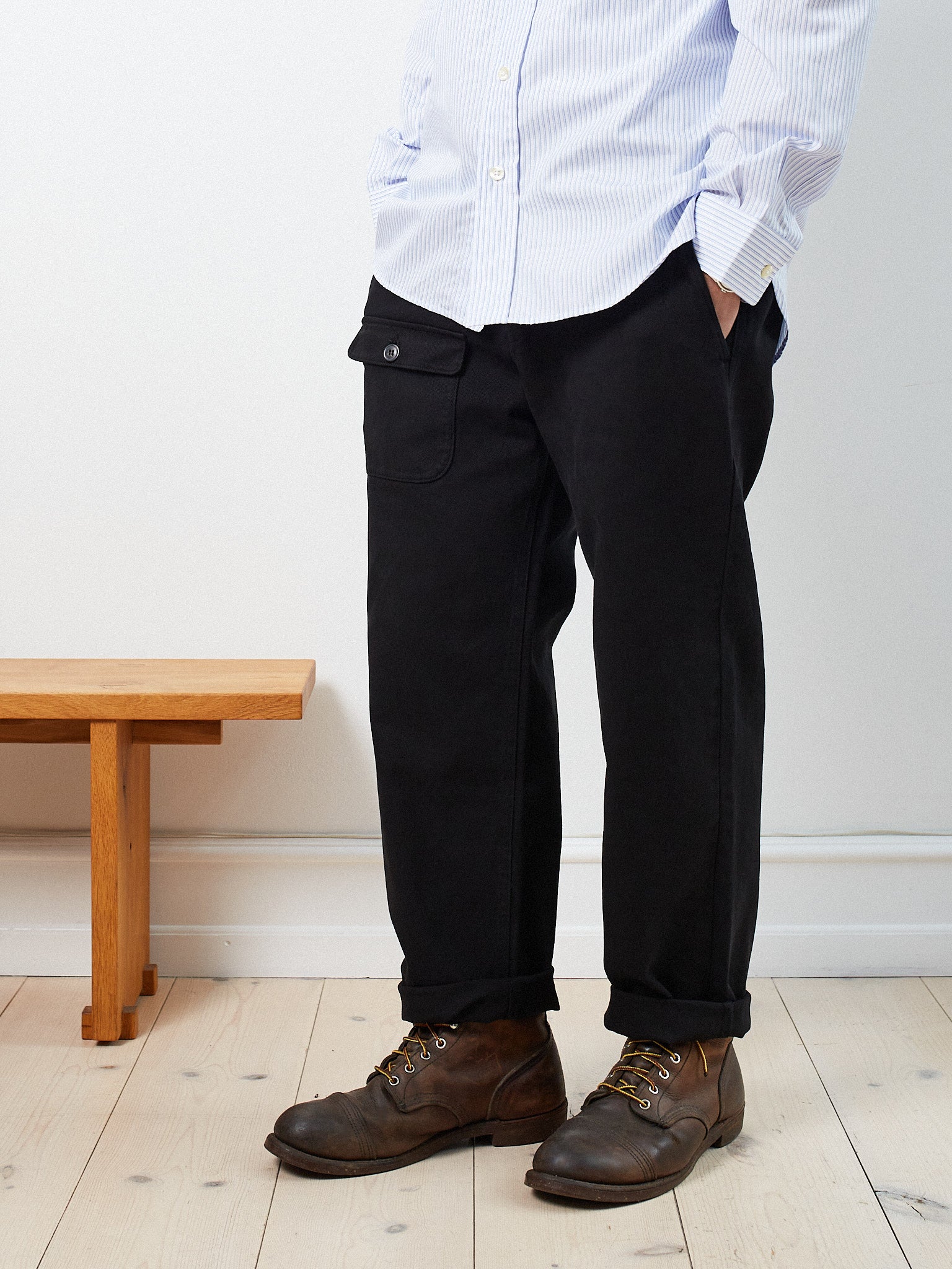 Victory Essentials VE CORDY PANT Pants Pirate Black