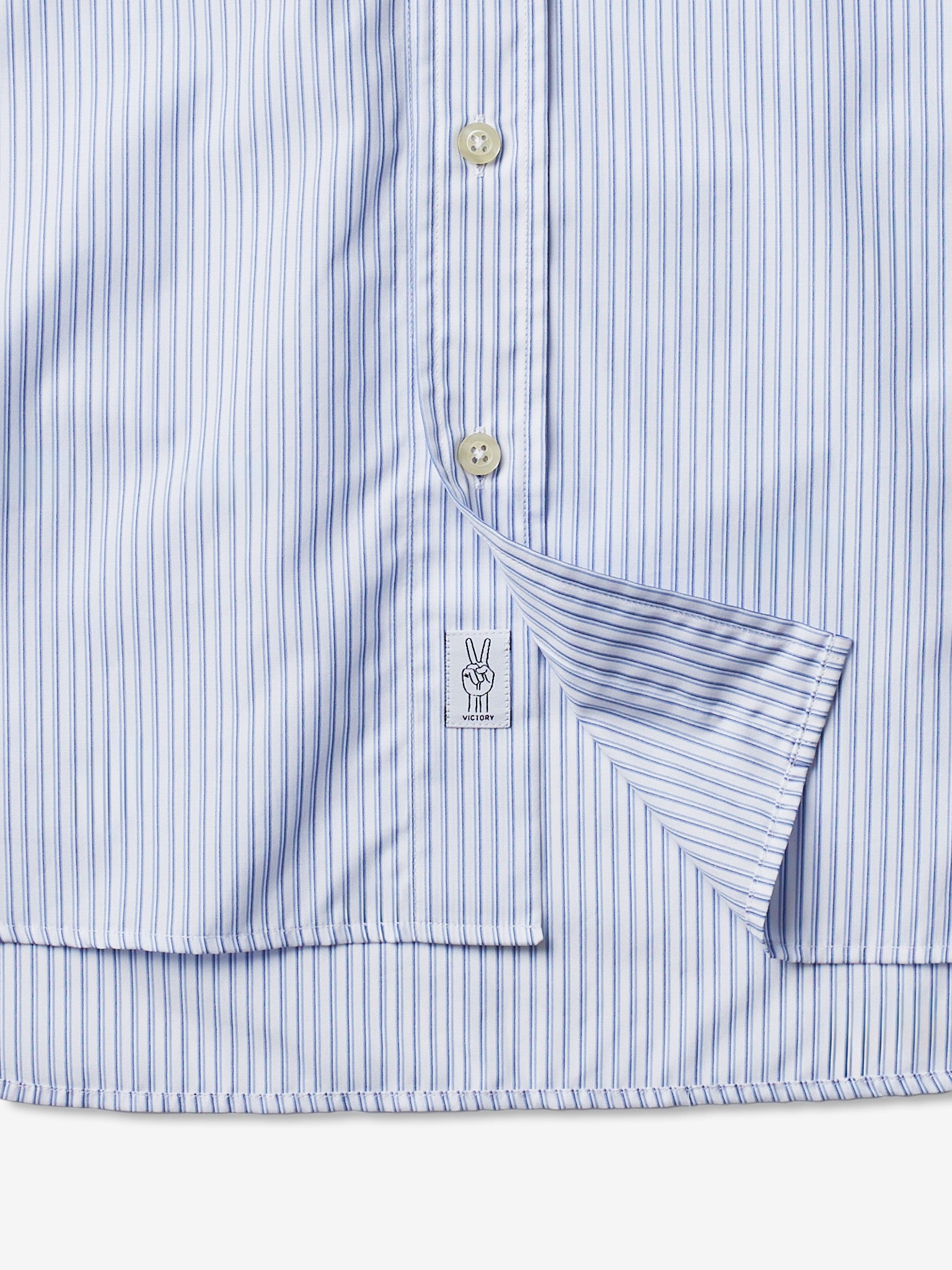 Victory Essentials VE Charles Shirt IT Shirts L/S Blue Stripe