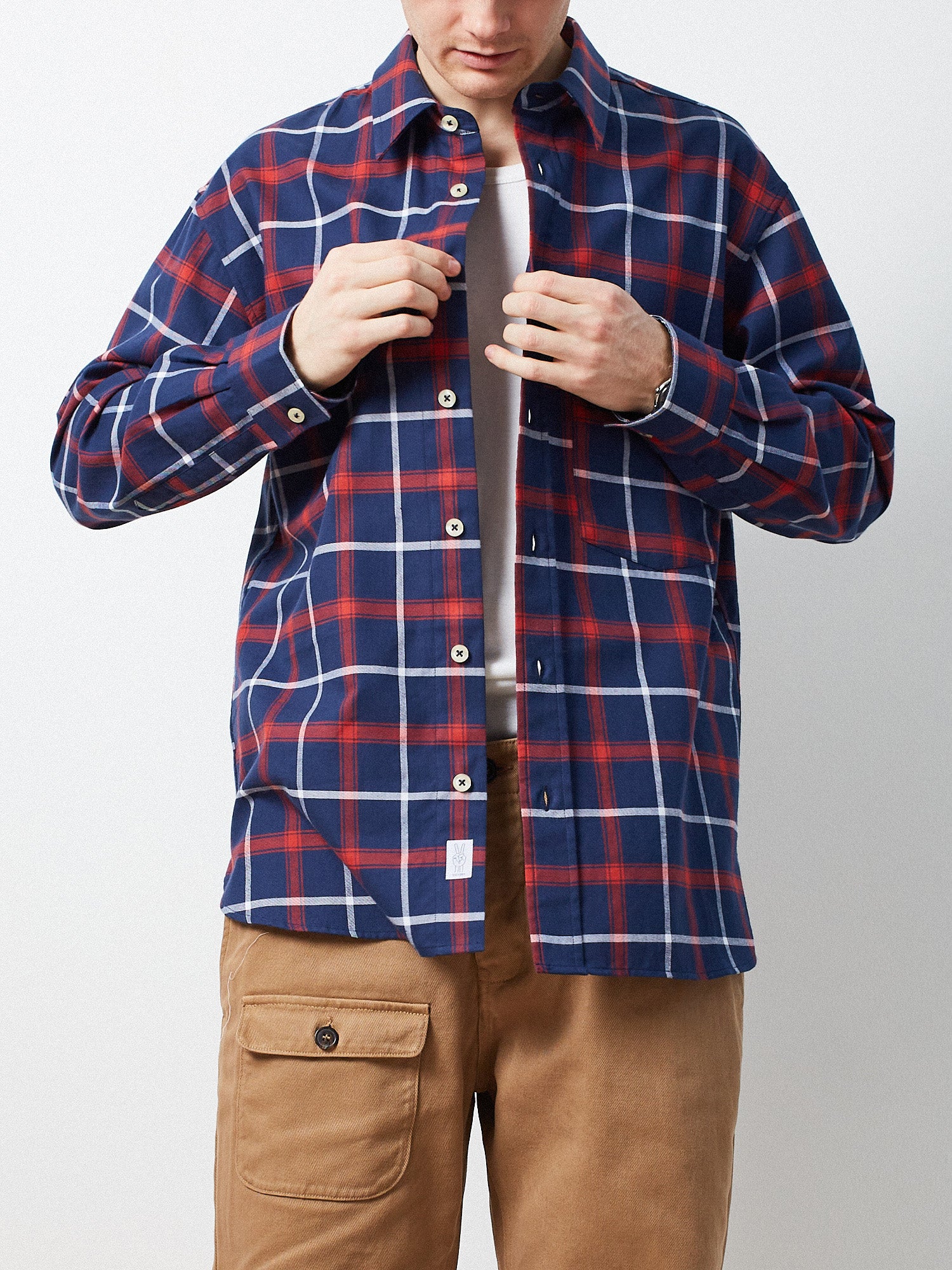 Victory Essentials VE Charles Shirt IT Shirts L/S Red Check
