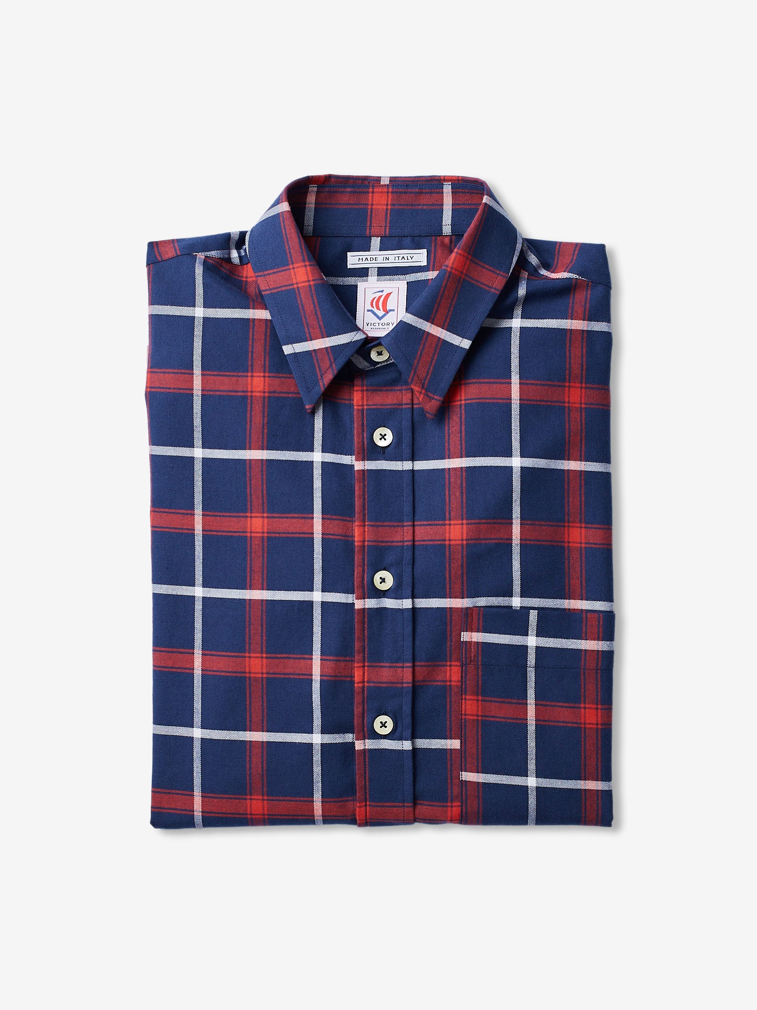 Victory Essentials VE Charles Shirt IT Shirts L/S Red Check