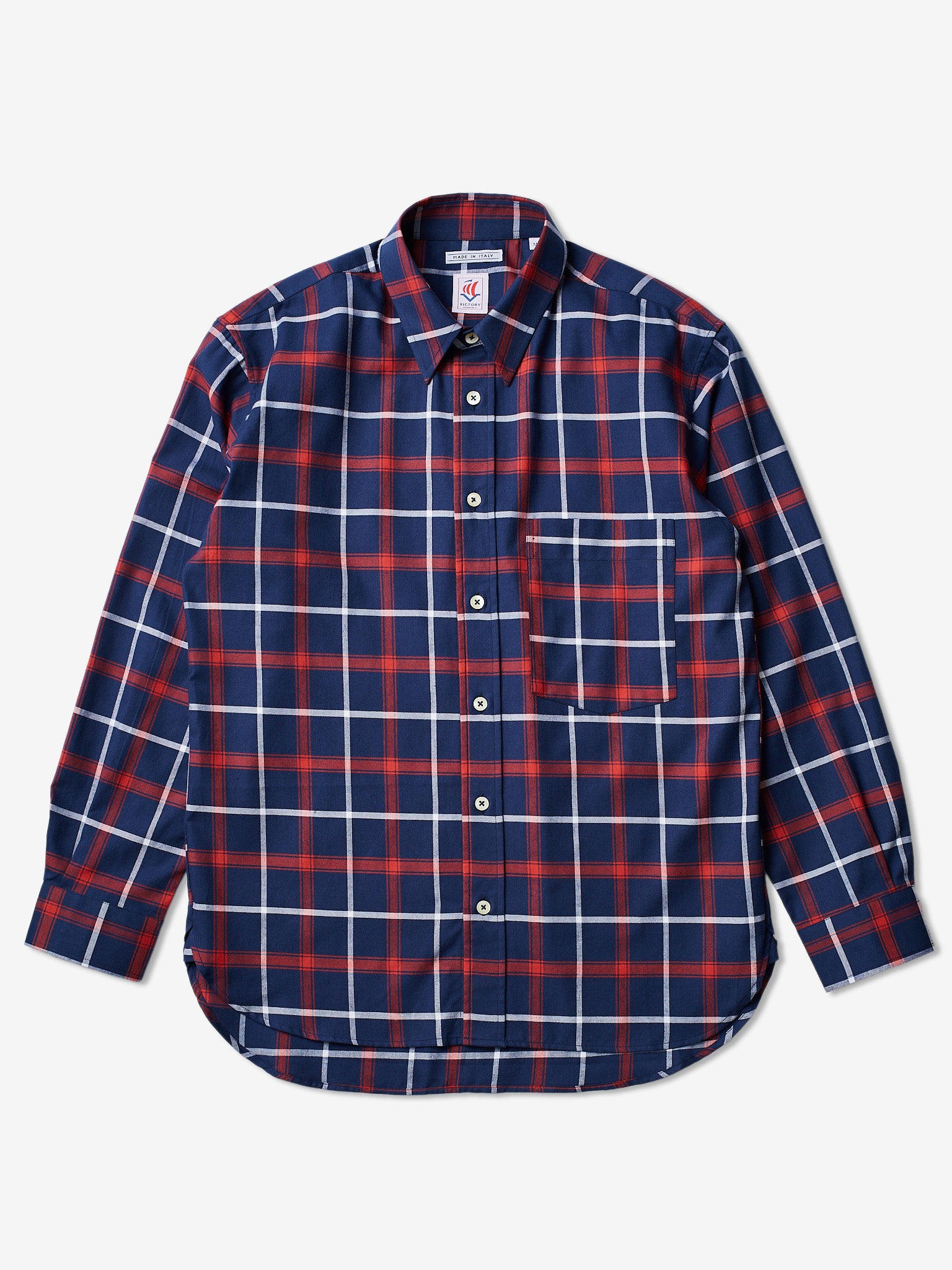 Victory Essentials VE Charles Shirt IT Shirts L/S Red Check