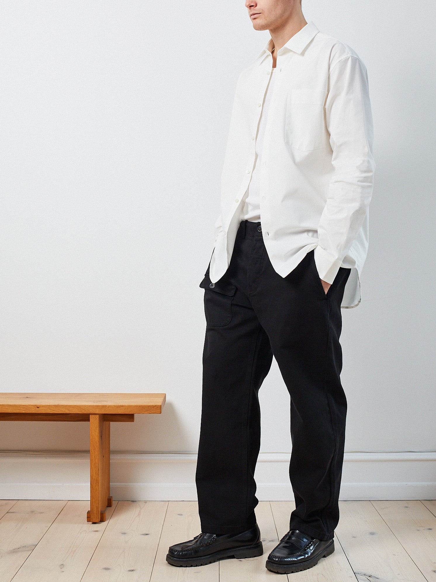 Victory Essentials VE Clean Shirt IT Shirts L/S Off White