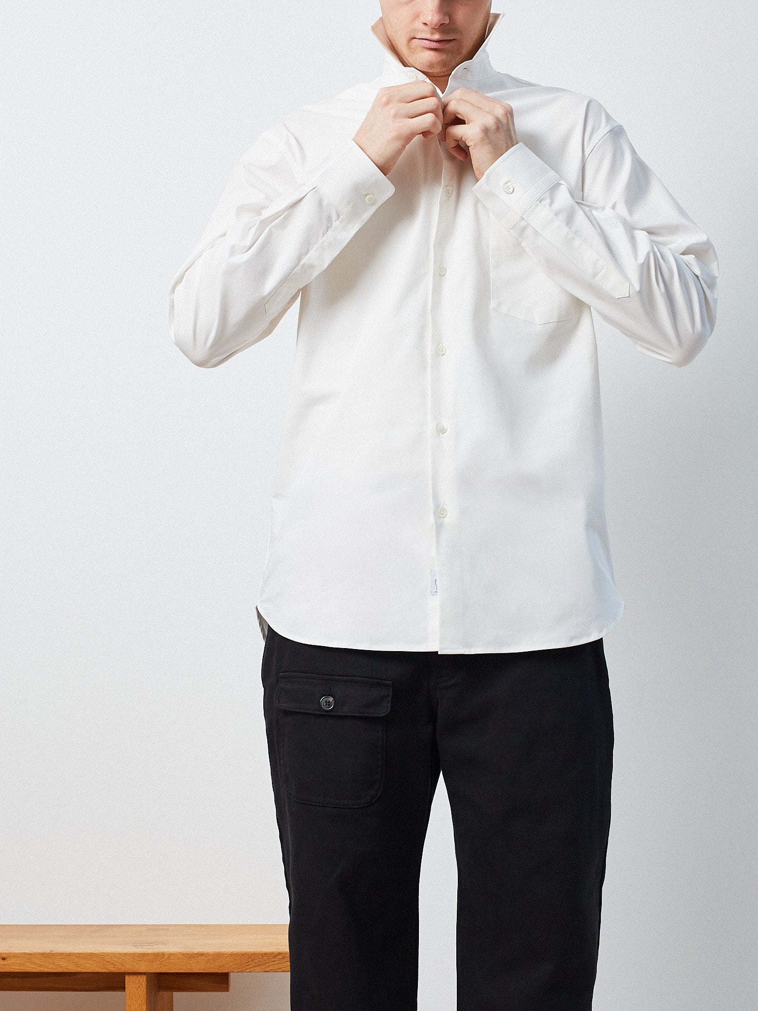 Victory Essentials VE Clean Shirt IT Shirts L/S Off White