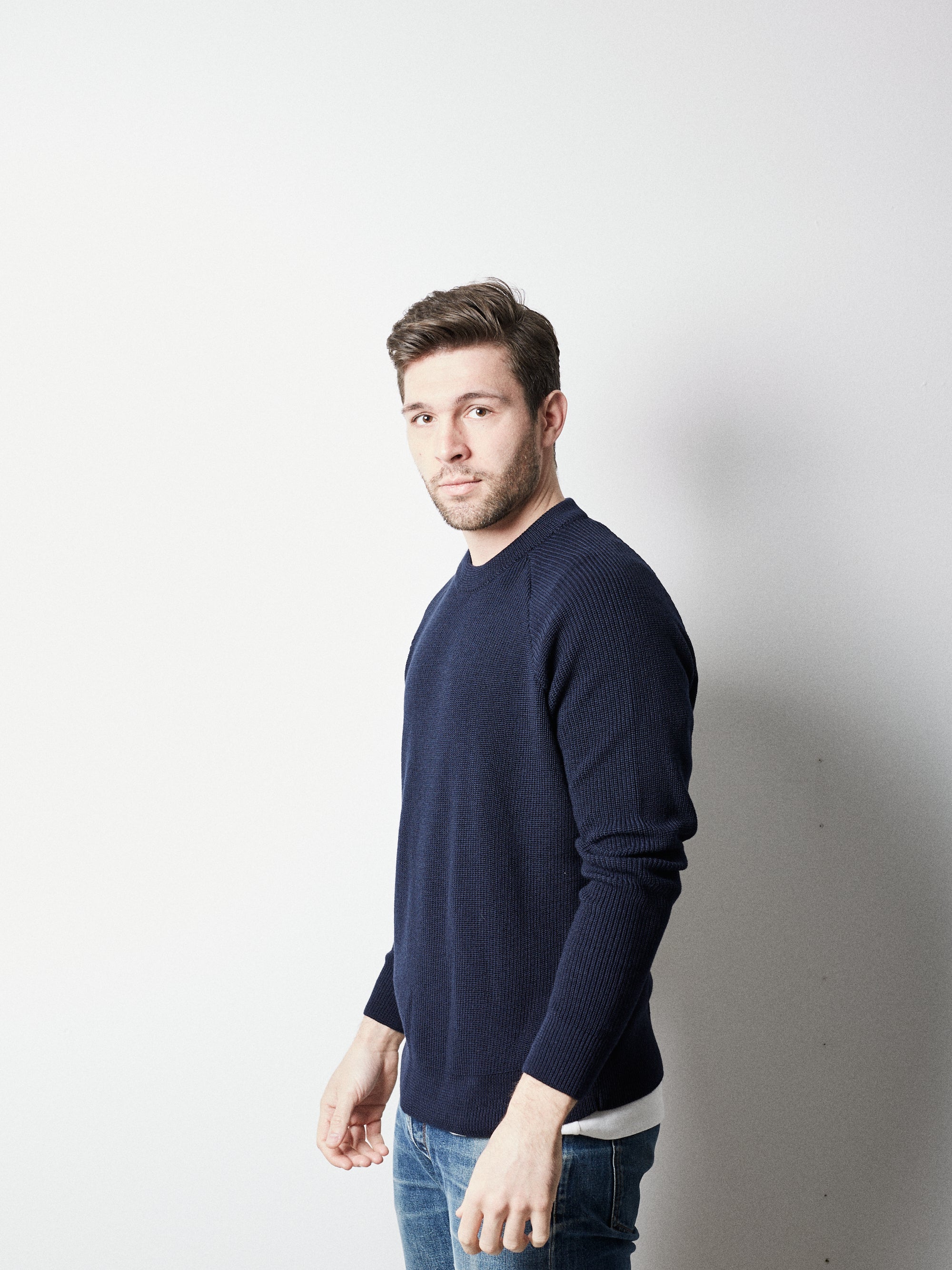 Victory Essentials VE Walden Crew Knit Knit Dark Navy