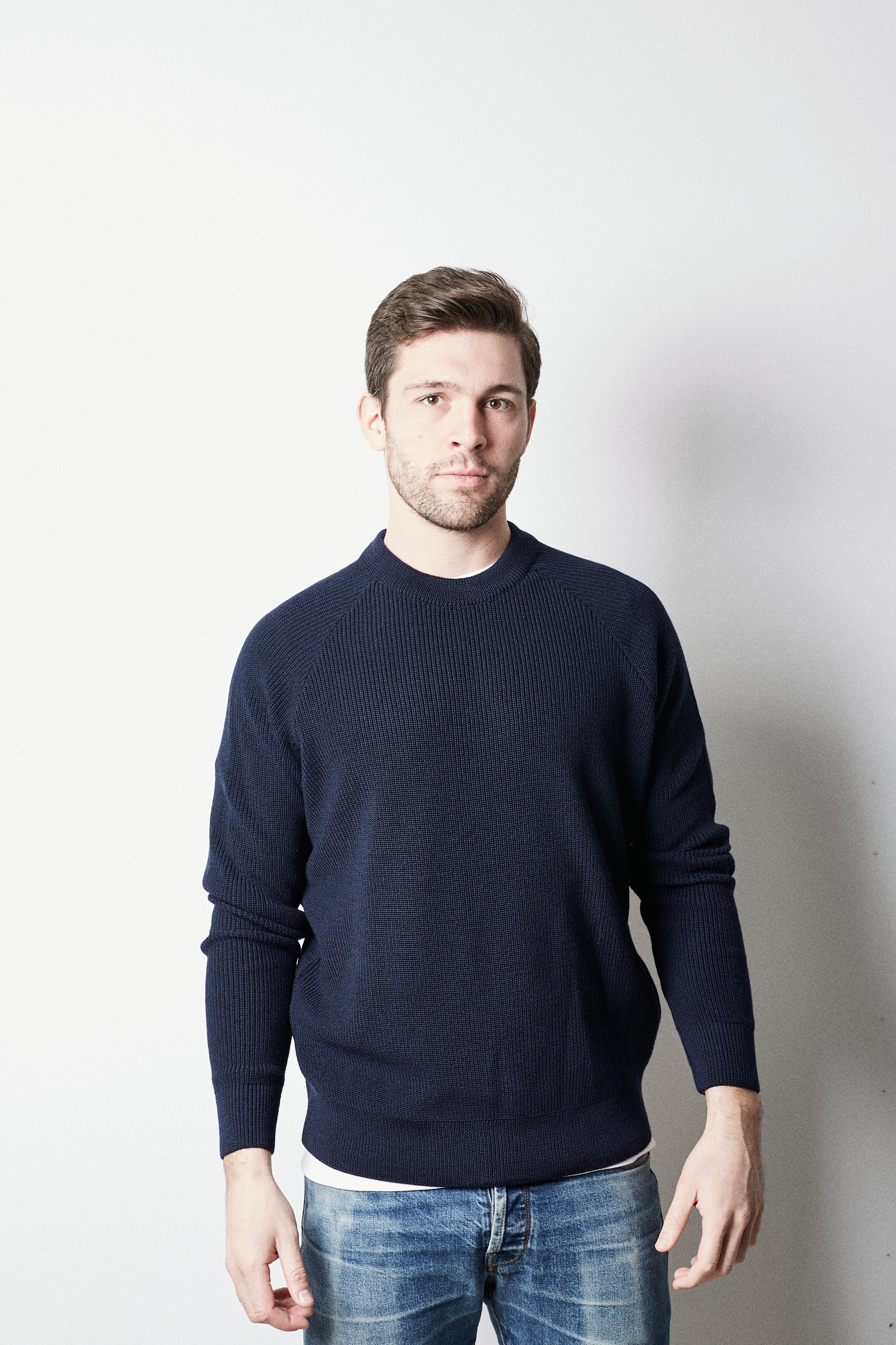 Victory Essentials VE Walden Crew Knit Knit Dark Navy