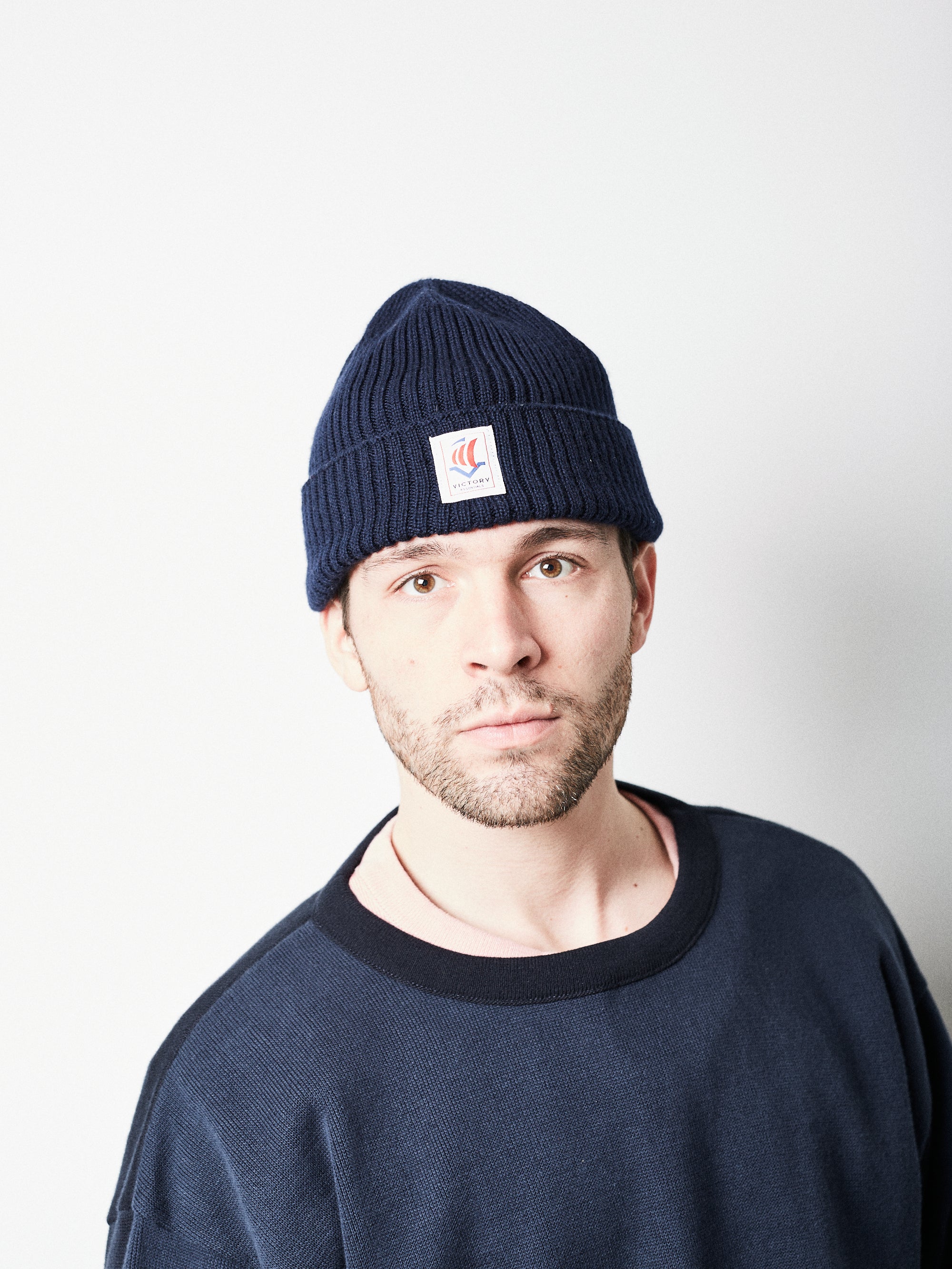 Victory Essentials VE Wilson Beanie Knit Dark Navy